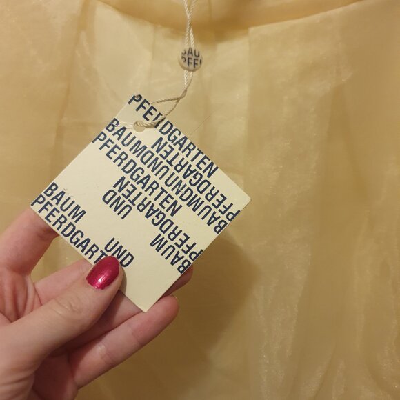 Yellow/ Gild organza skirt - Picture 2 of 5